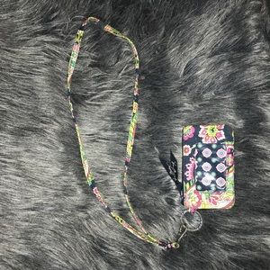 Vera Bradley Petal Paisley ID Lanyard